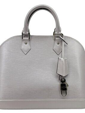 Louis Vuitton  Alma PM Epi Leather Satchel Bag Purple